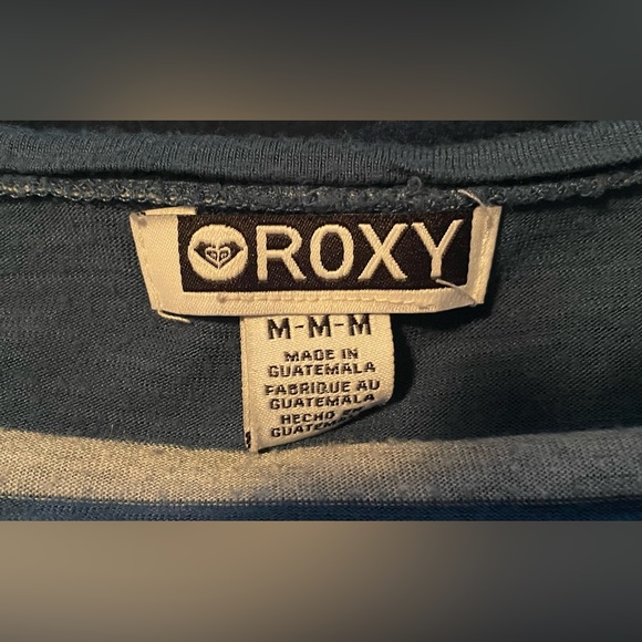 Roxy Women’s Striped Long Sleeve Shirt Size Medium - Picture 5 of 5